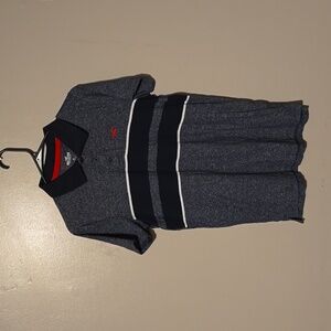 Hollister Golf Polo Shirt Gray/Black Mens Size Medium‎